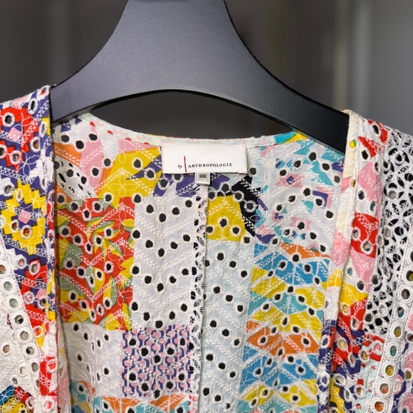 Anthropologie Rayne Patchwork Eyelet Kimono - Picture 5 of 5